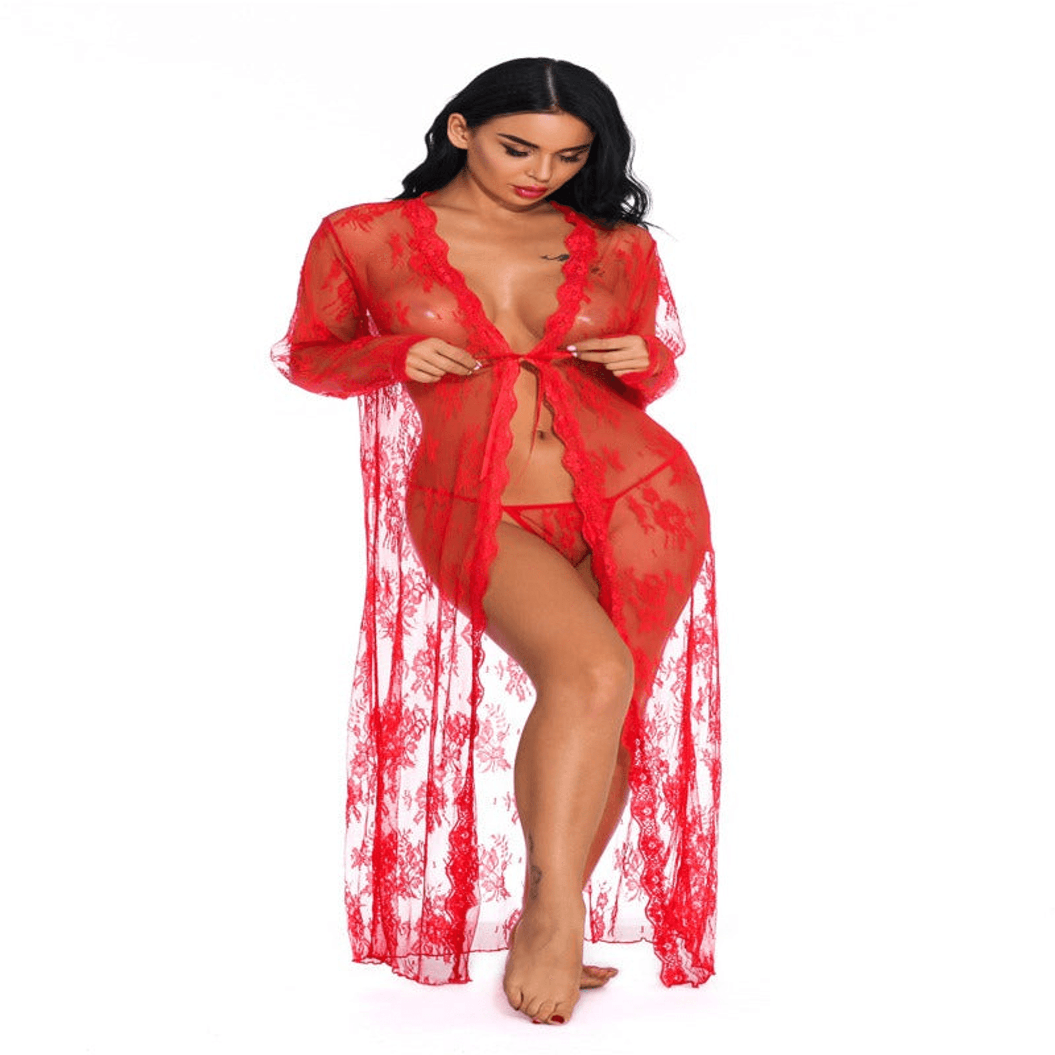 Madonna Lace Deep V Nightdress