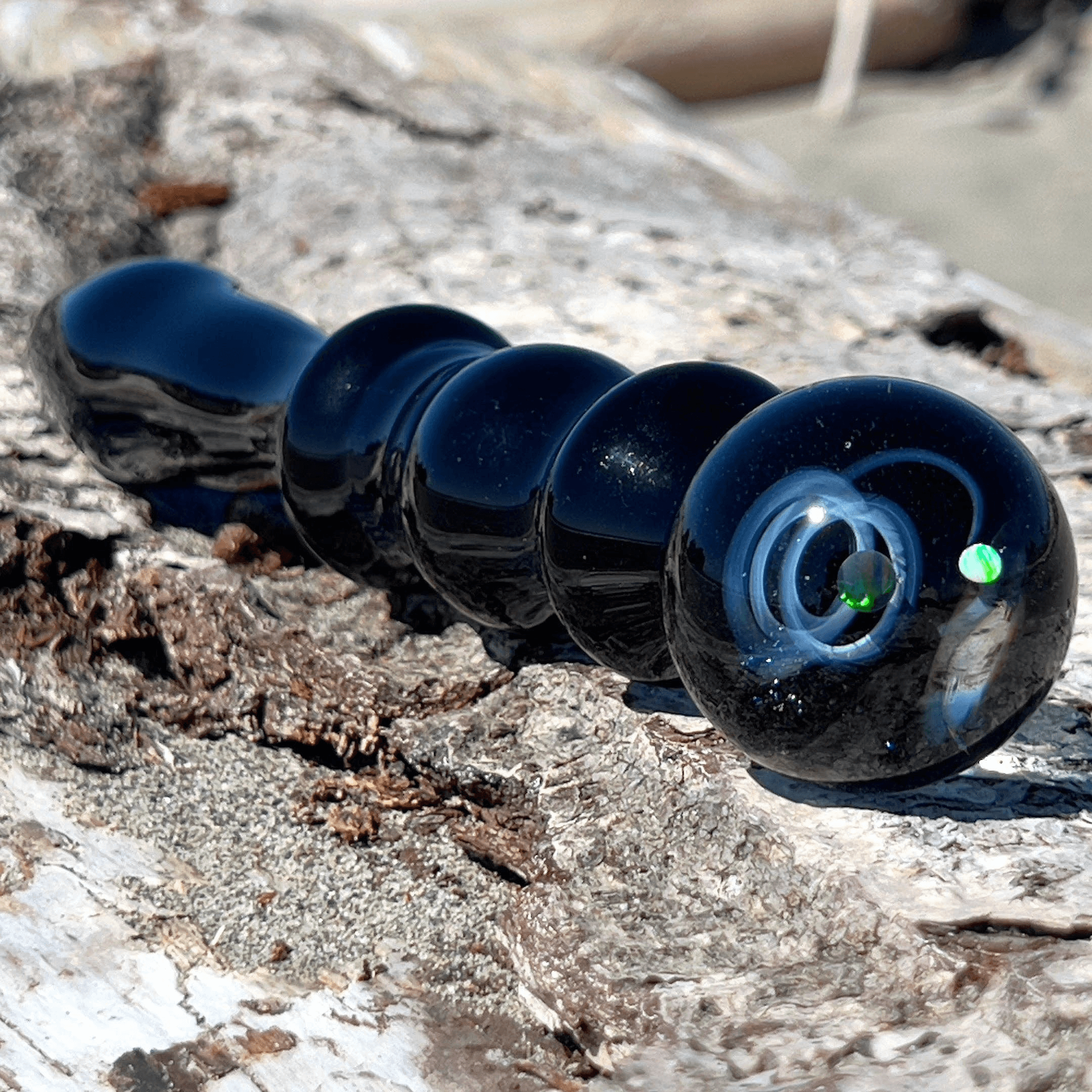 Galaxy Cobalt Wand with Marble Accents