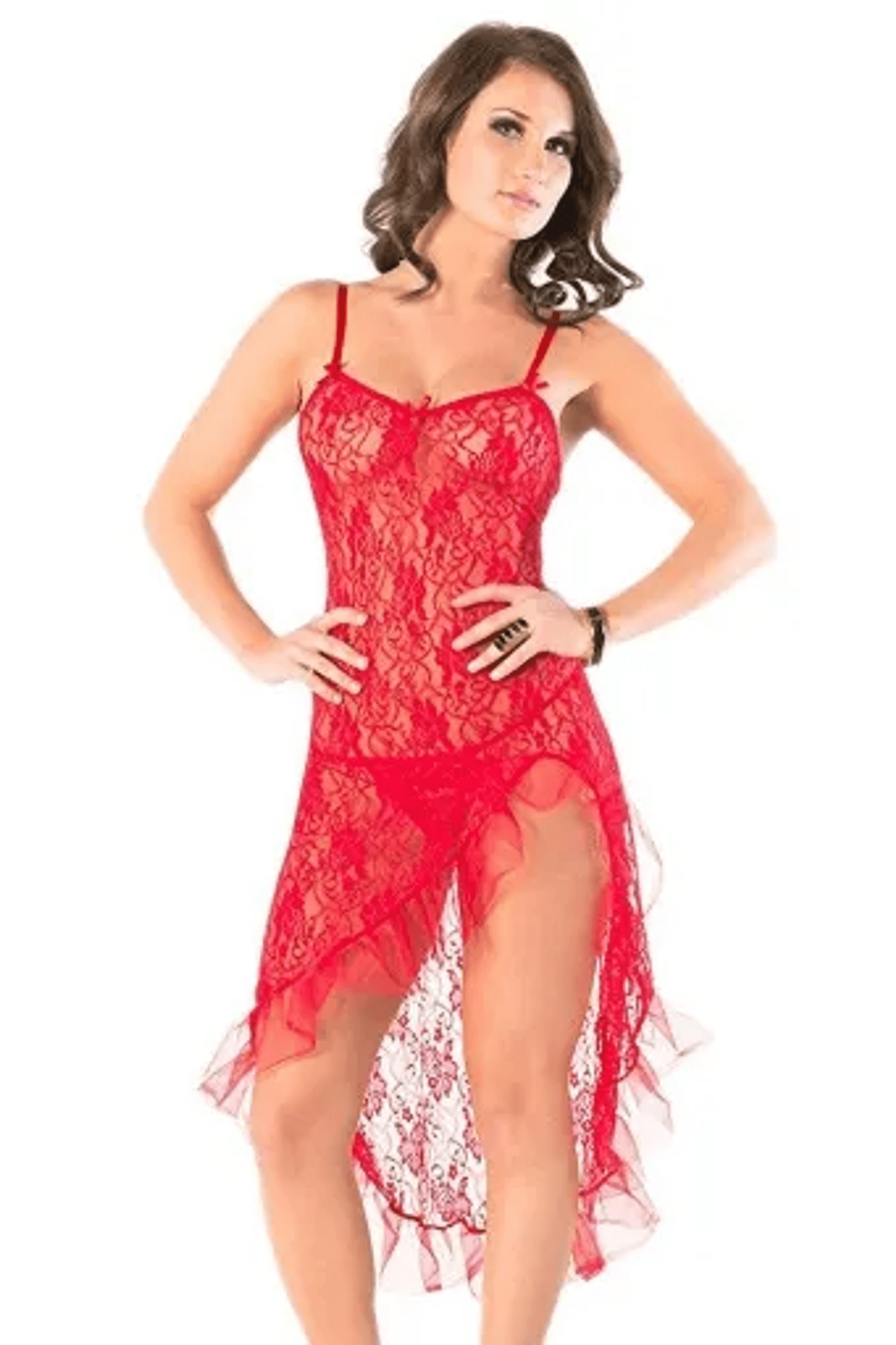 Coquette Gown & G-String | Sheer Lingerie Set