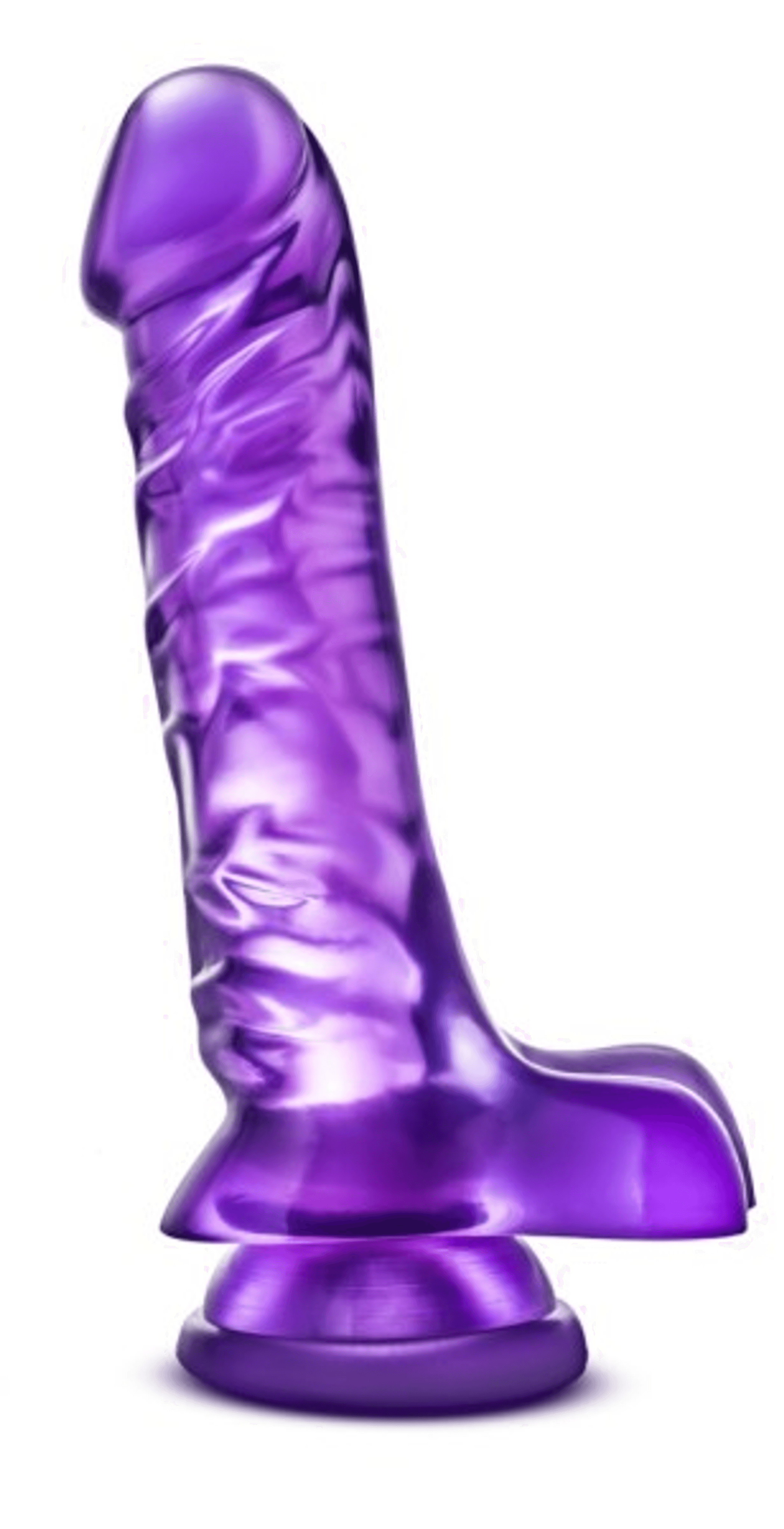 B Yours Basic 8 Magnum Dong in Beige with Purple Base