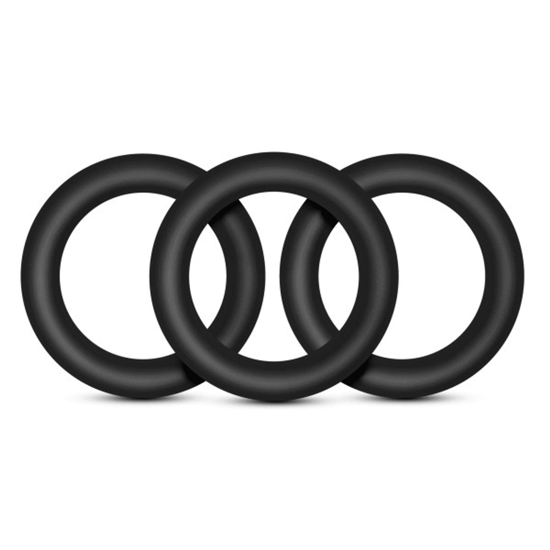 Performance VS2 Small Silicone Cock Rings Black