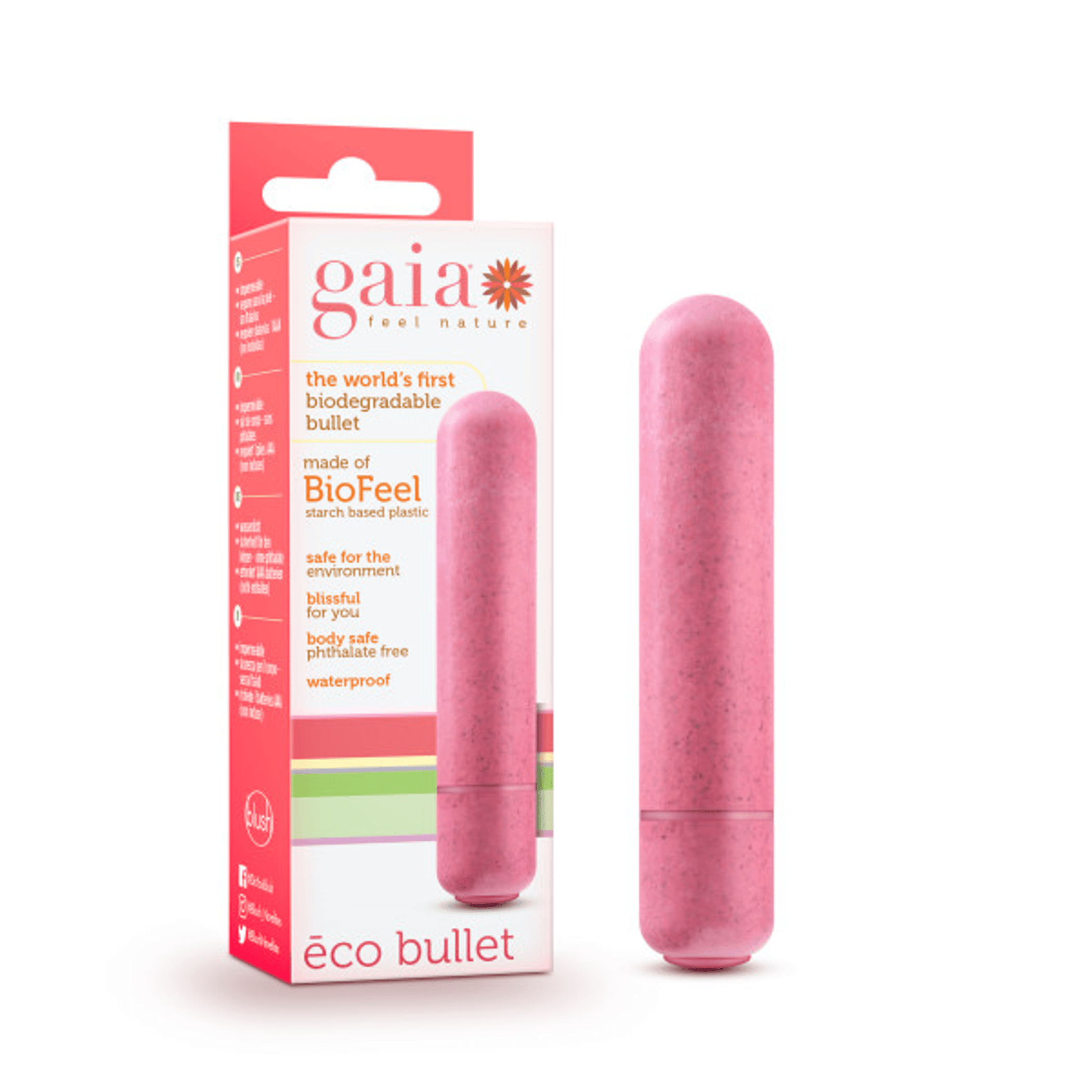 Blush Gaia Eco Bullet Coral | Eco-Friendly Bullet Vibe