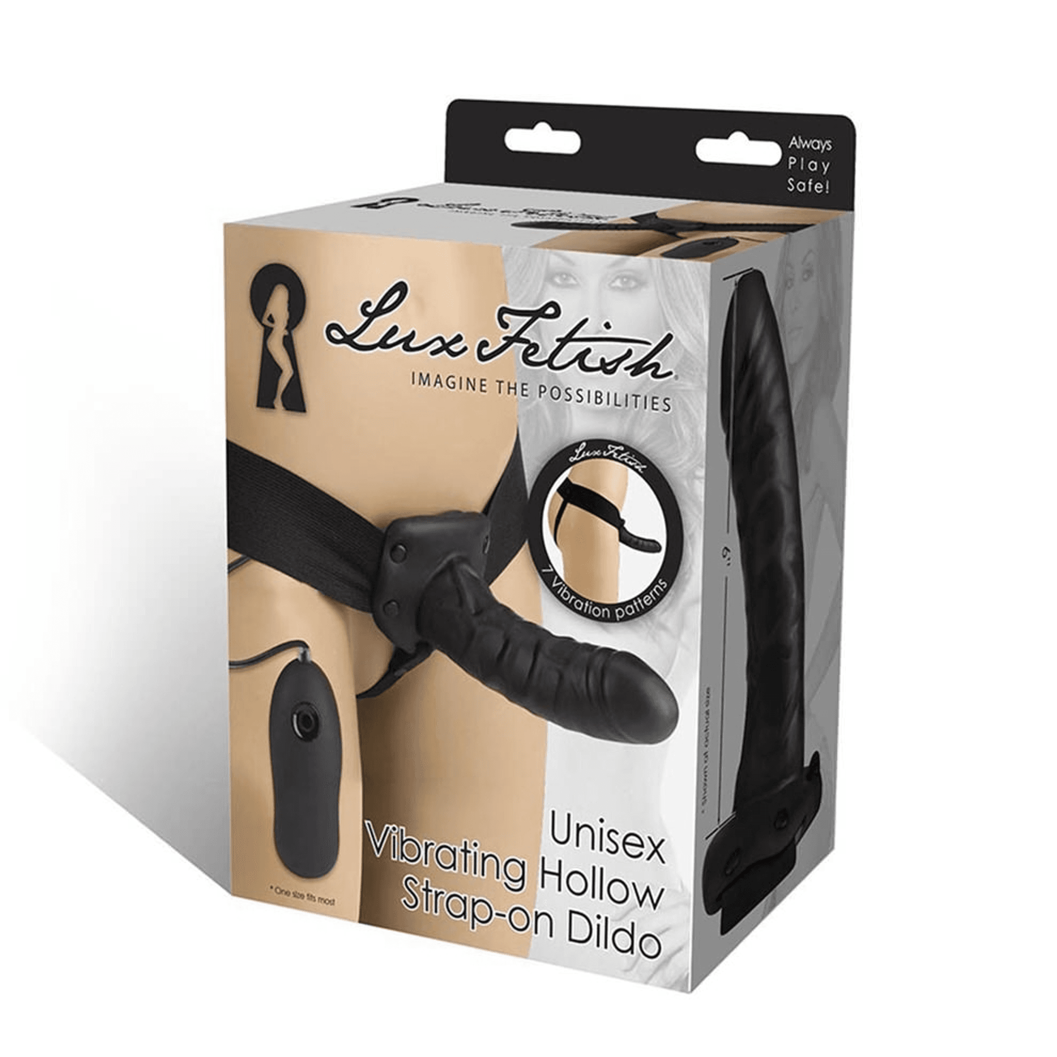 Unisex Vibrating Hollow Strap-On | Wearable Dildo