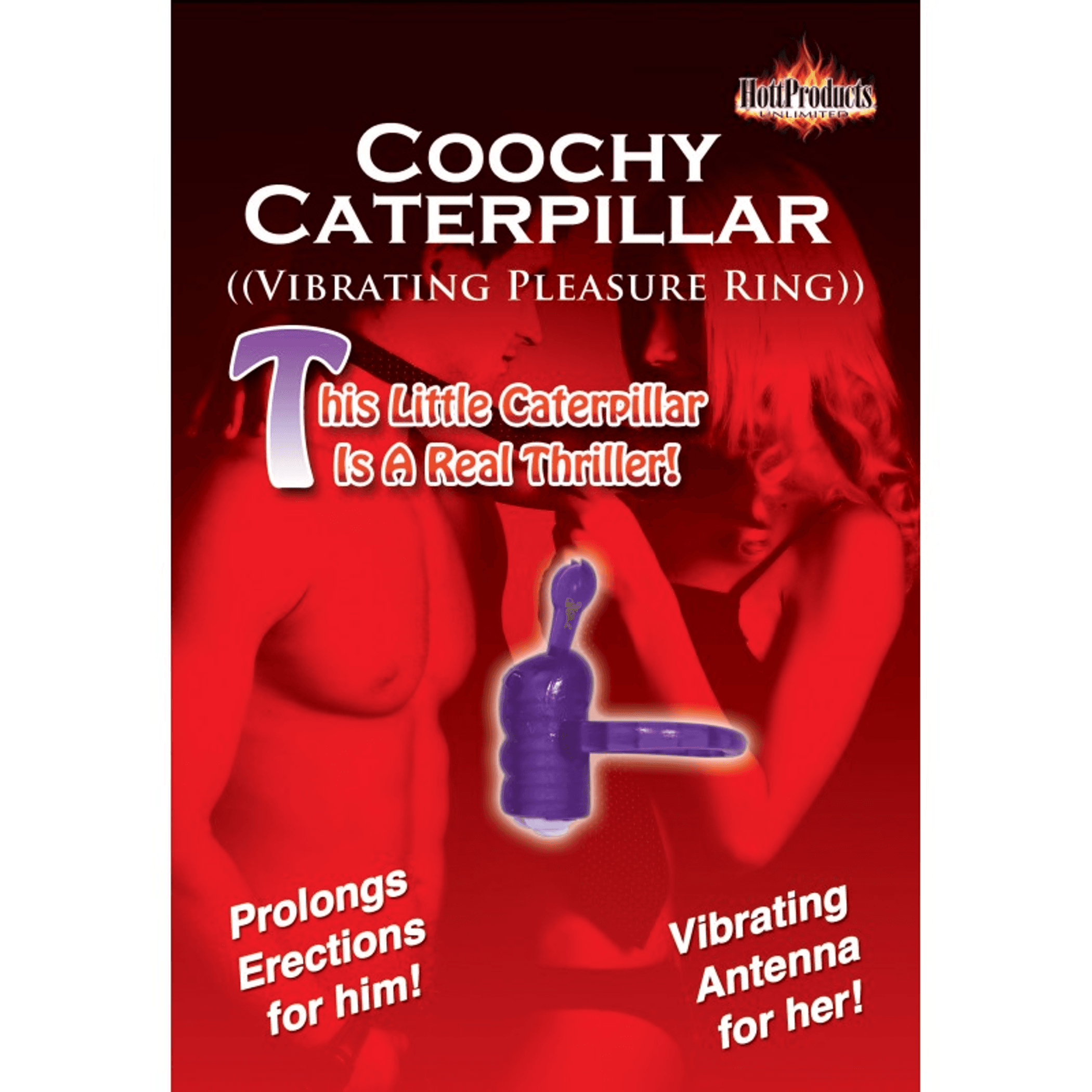 Horny Honey Coochy Caterpillar Purple Love Ring