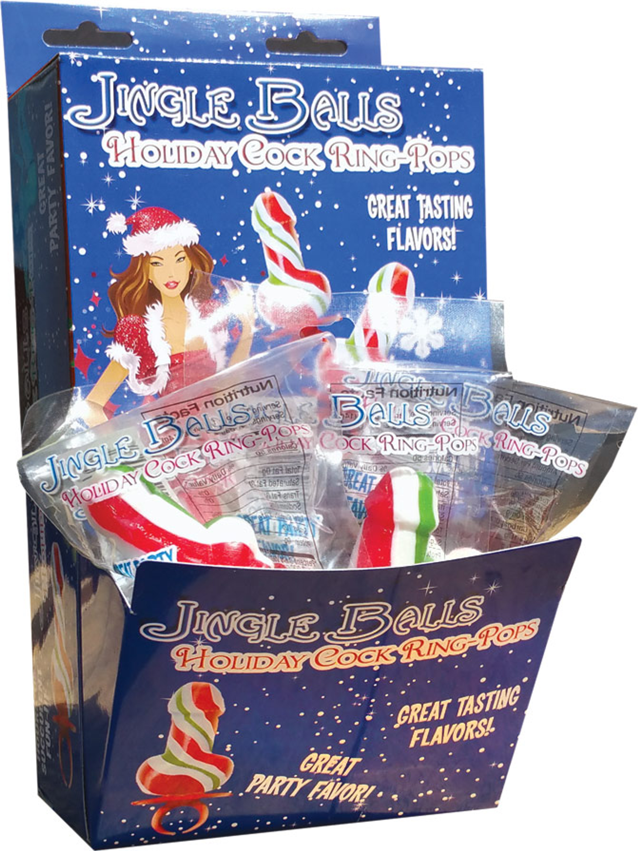 Jingle Balls Holiday Cock Ring 12-Pack | Stocking Stuffer