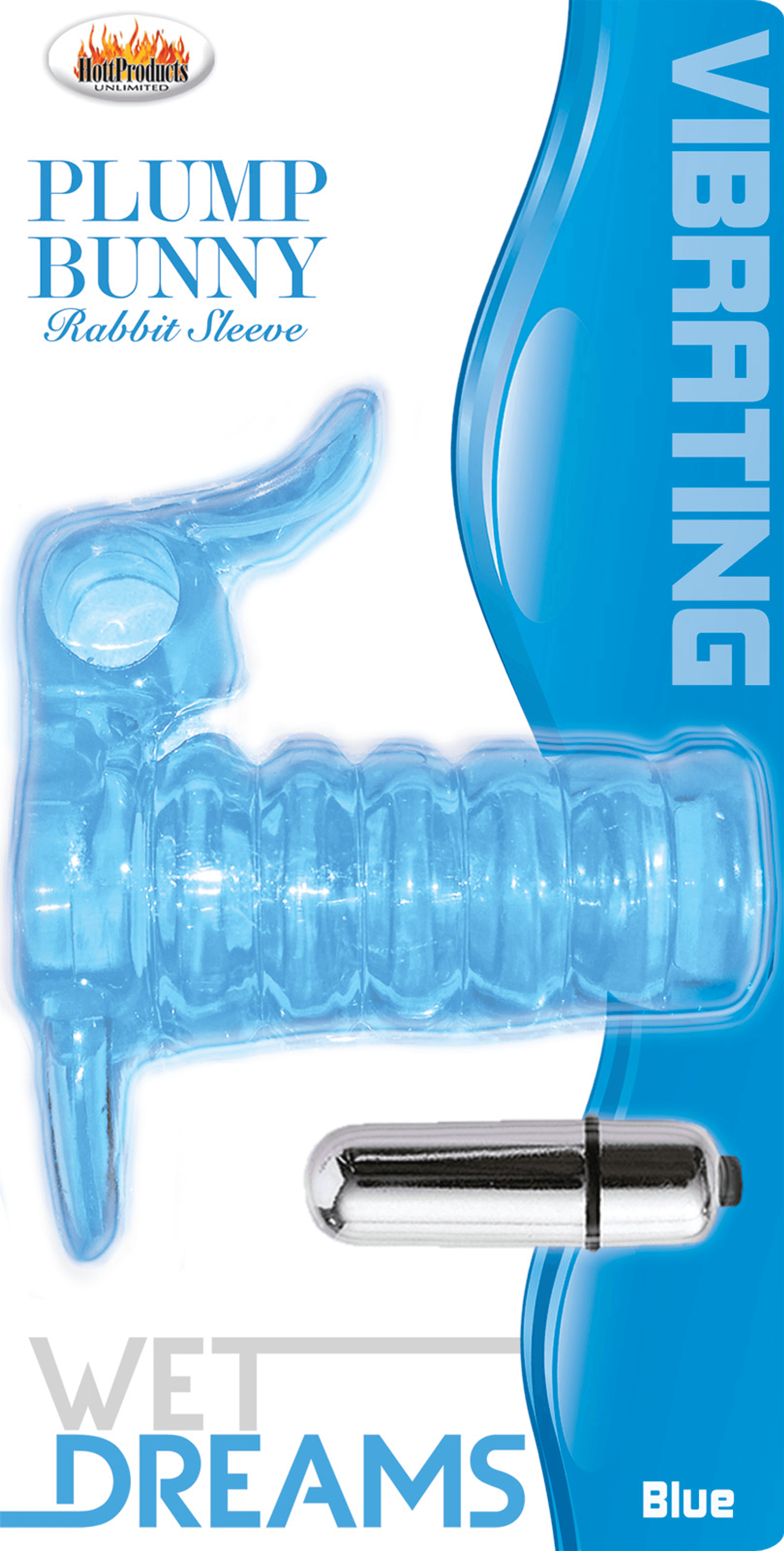 Wet Dreams Plumb Bunny Cock Ring - Blue