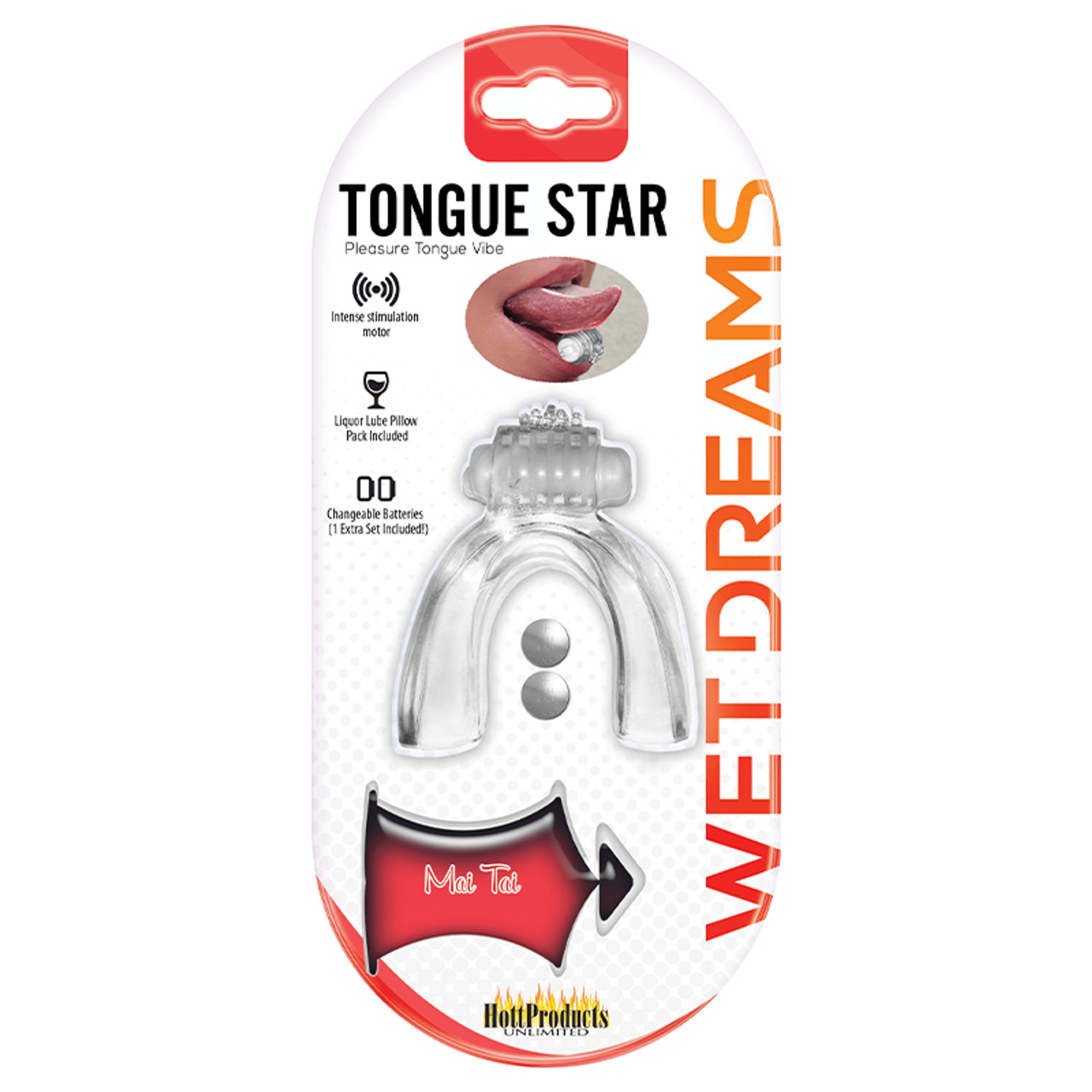 Tongue Star Tongue Vibe Clear | Vibrating Oral Stimulator