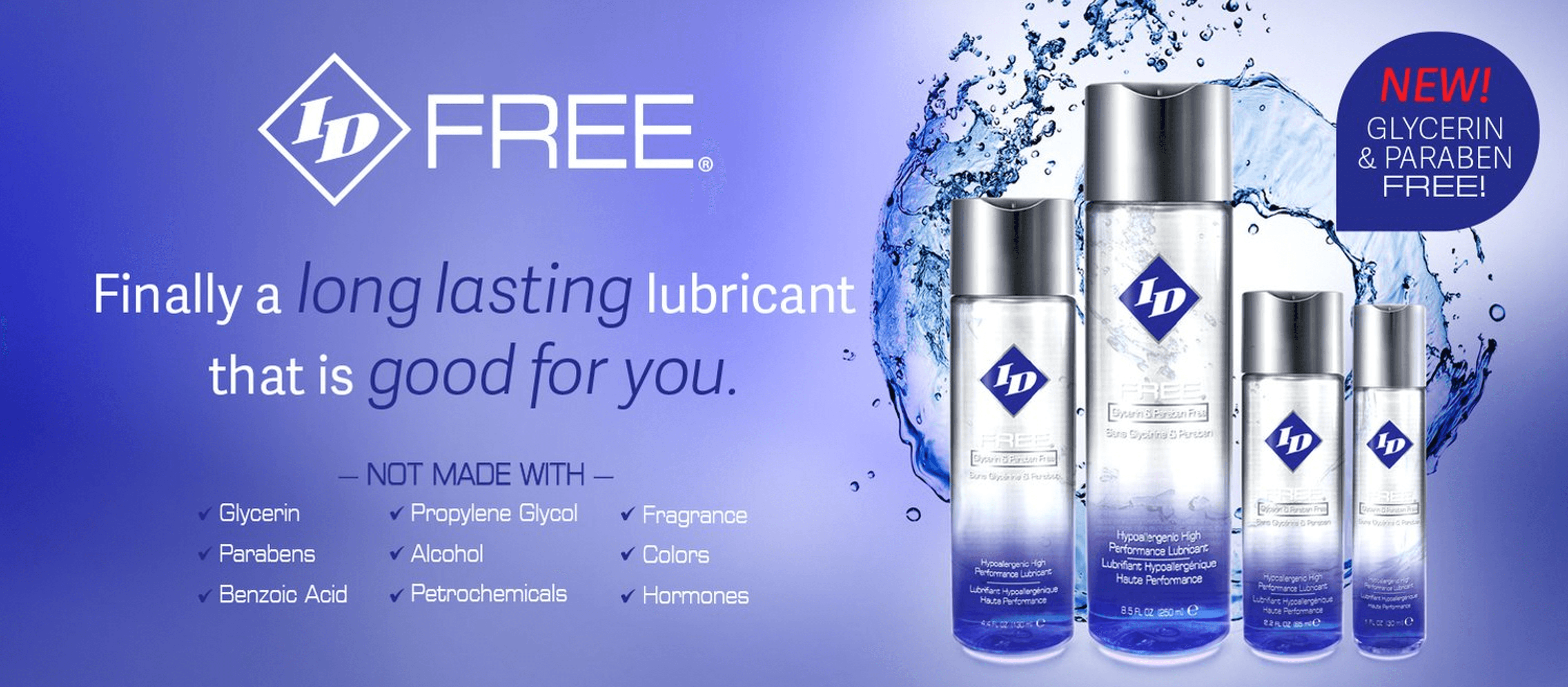 ID Free Water-Based Lubricant 4.4 oz