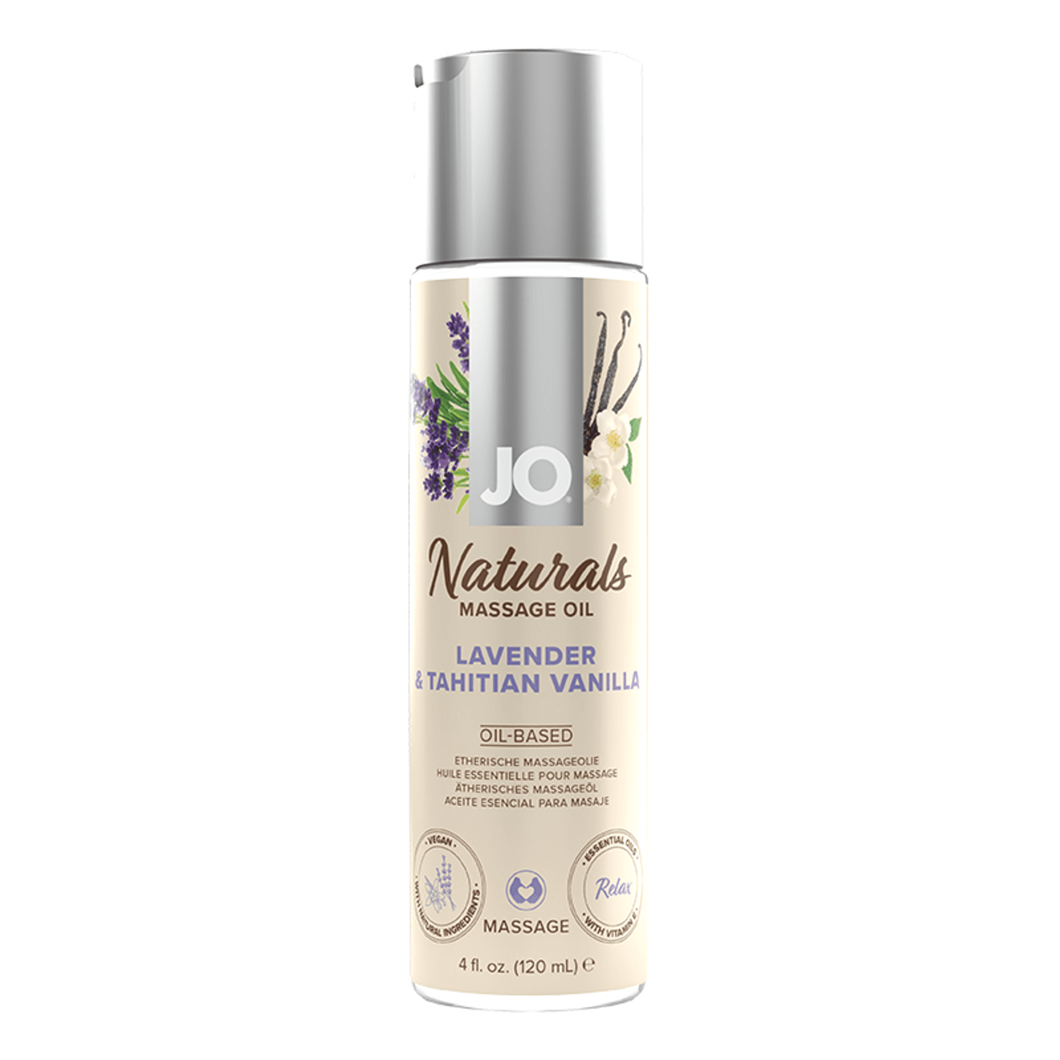 Lavender & Vanilla Massage Oil 4 Oz