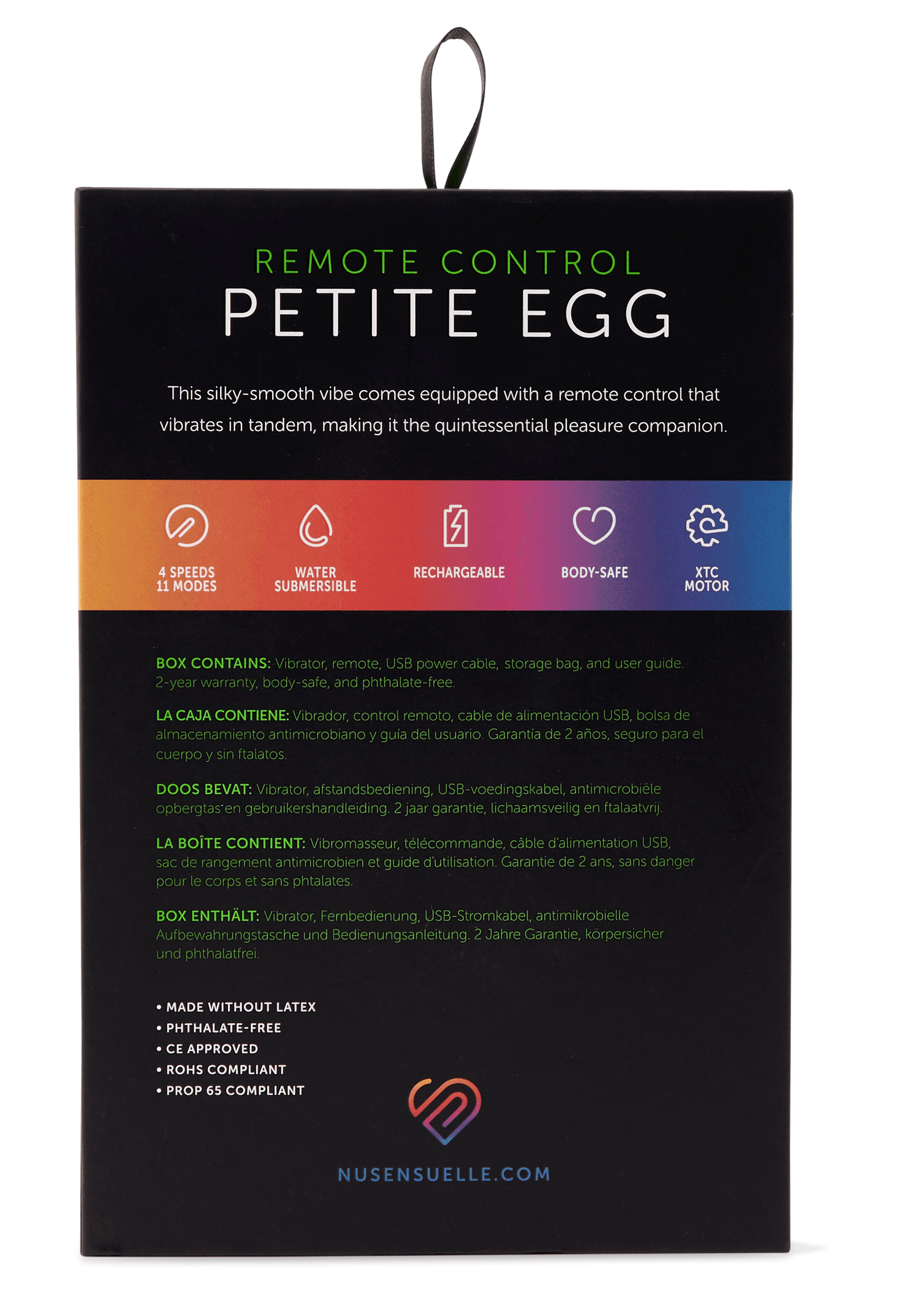 Sensuelle Remote Control Petite Egg Purple – Wireless Egg Vibrator