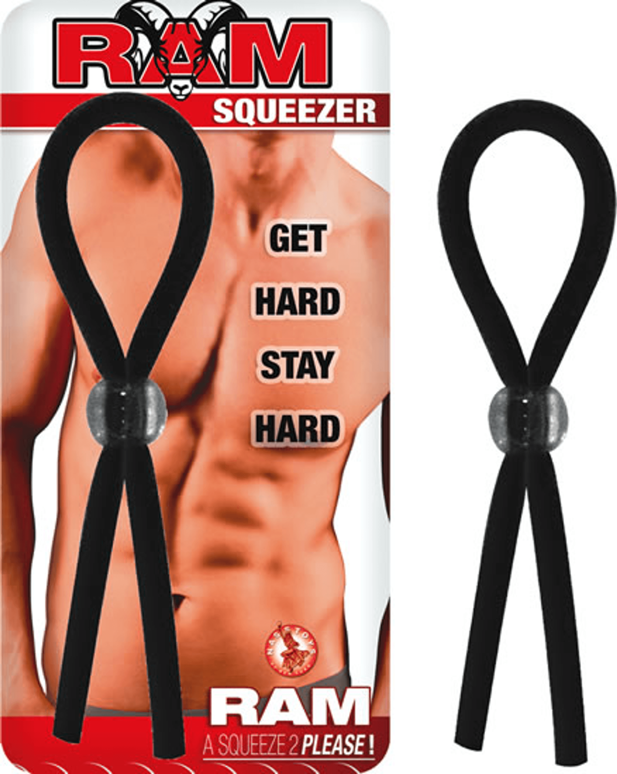 Ram Squeezer Black Adjustable Ring