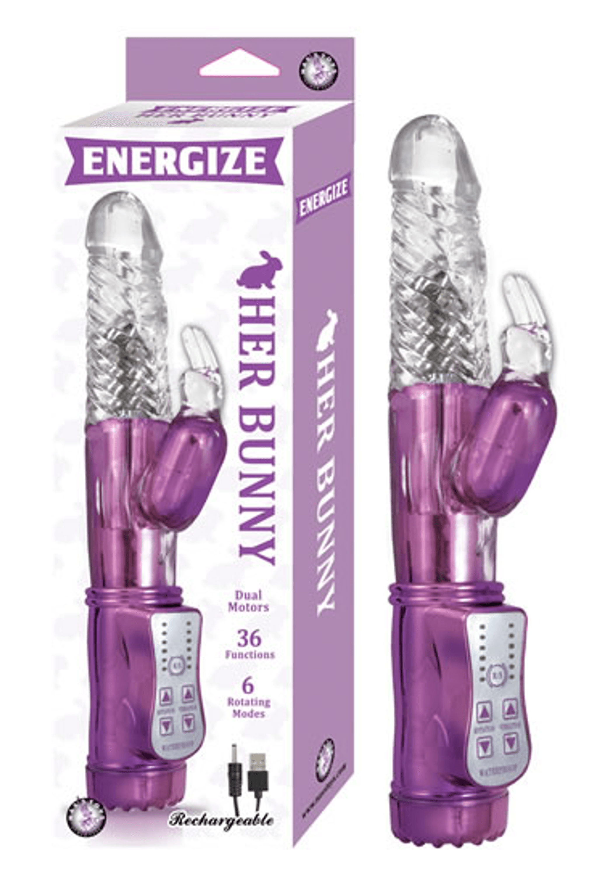 Energize Her Bunny Vibrator In Purple
