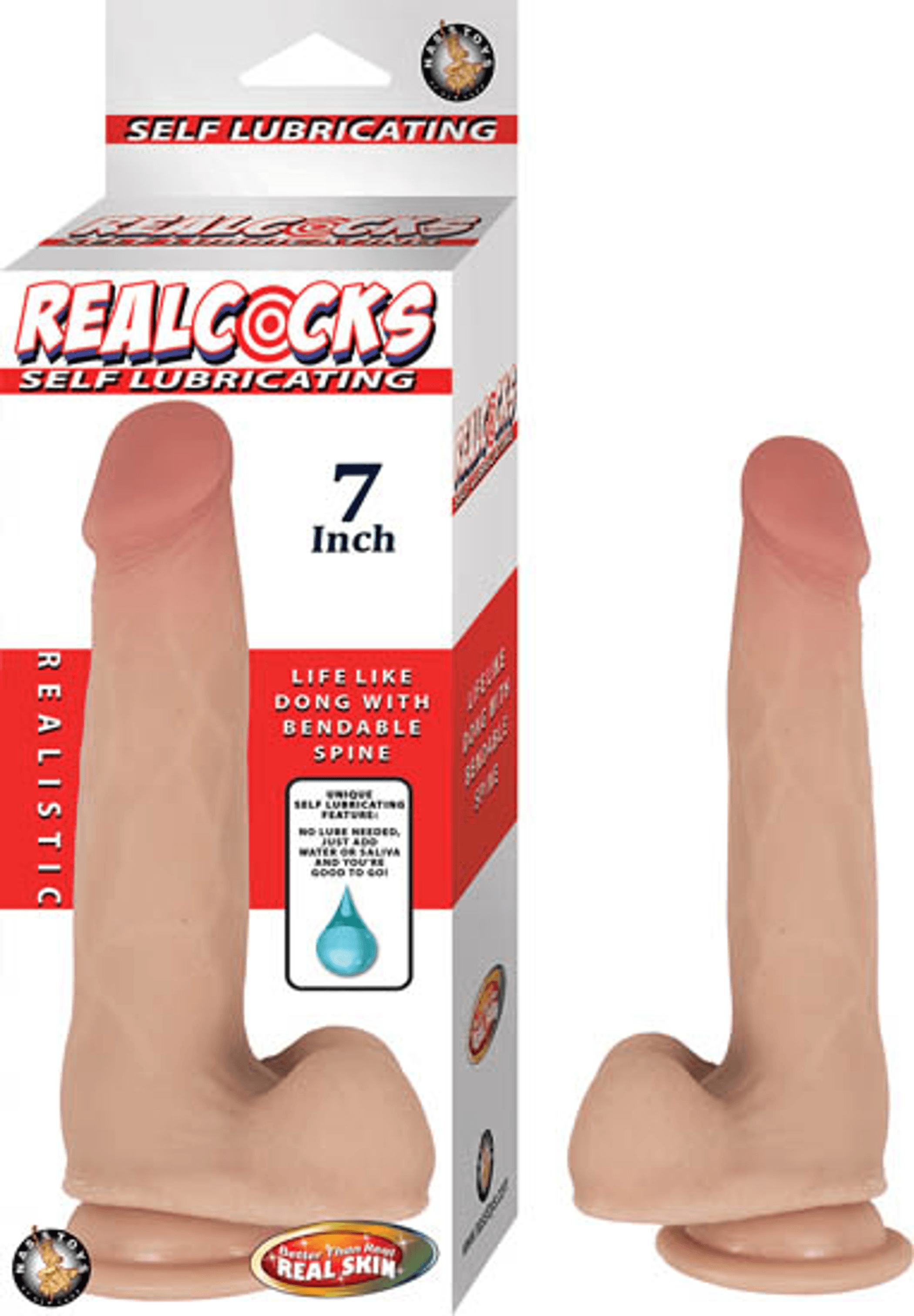 Realcocks Self-Lubricating 7-Inch Dildo