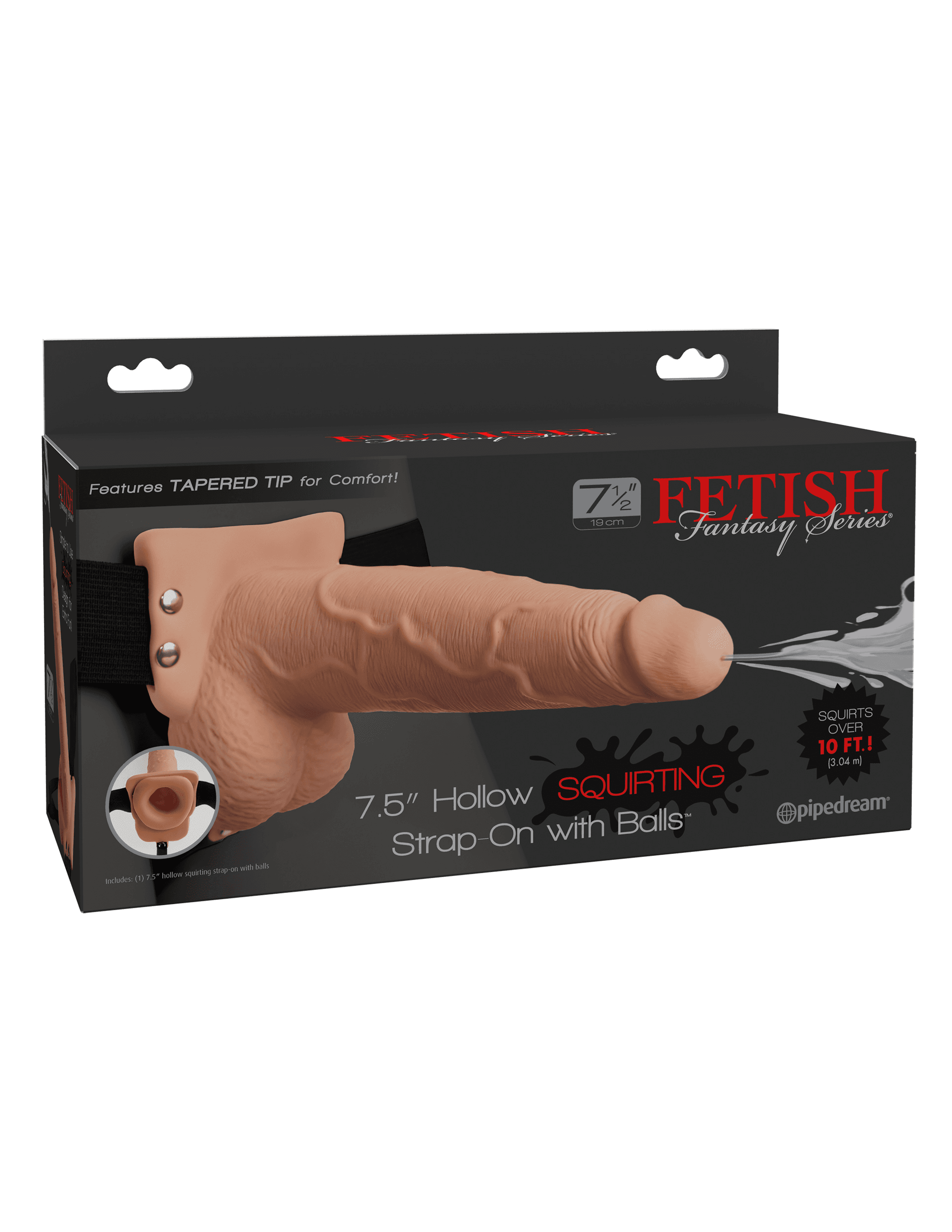Fetish Fantasy 7.5in Hollow Squirting Strap-On