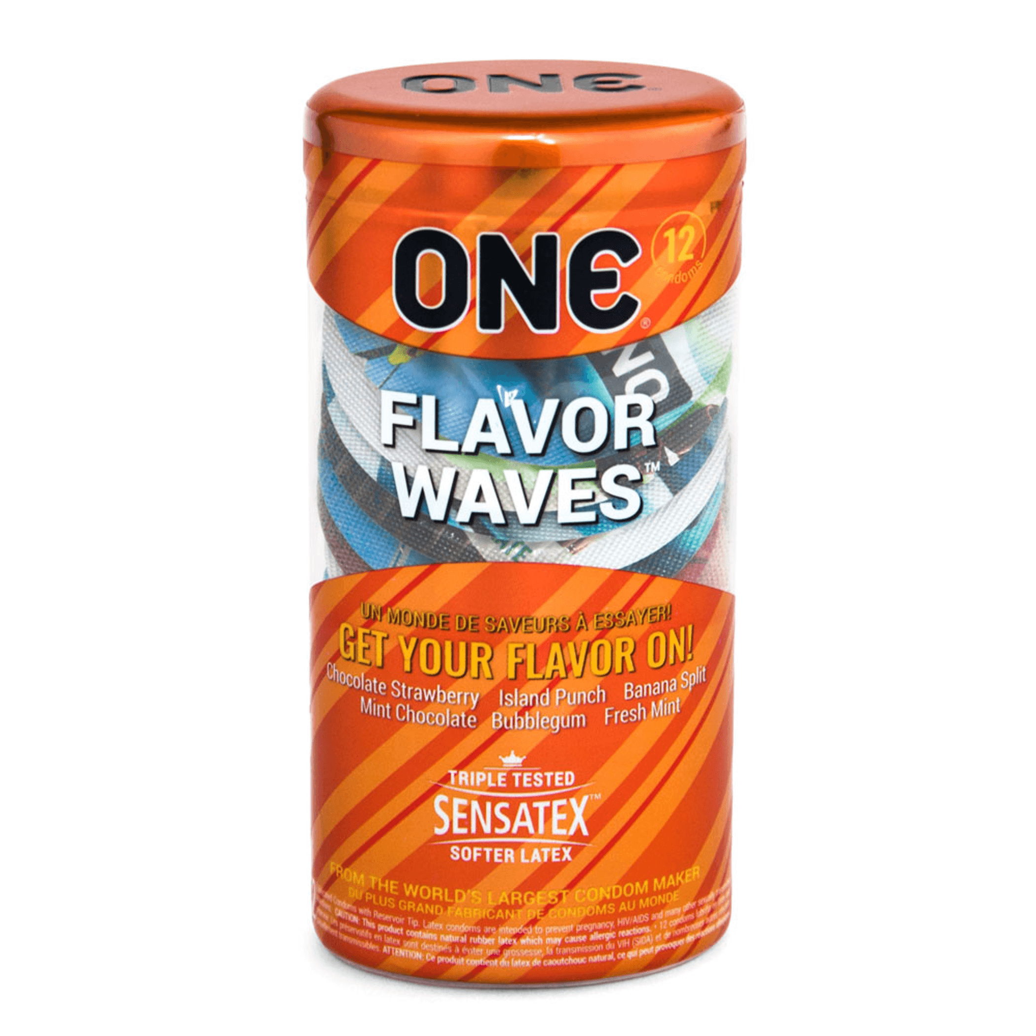 One Flavor Waves Condoms 12 Pack