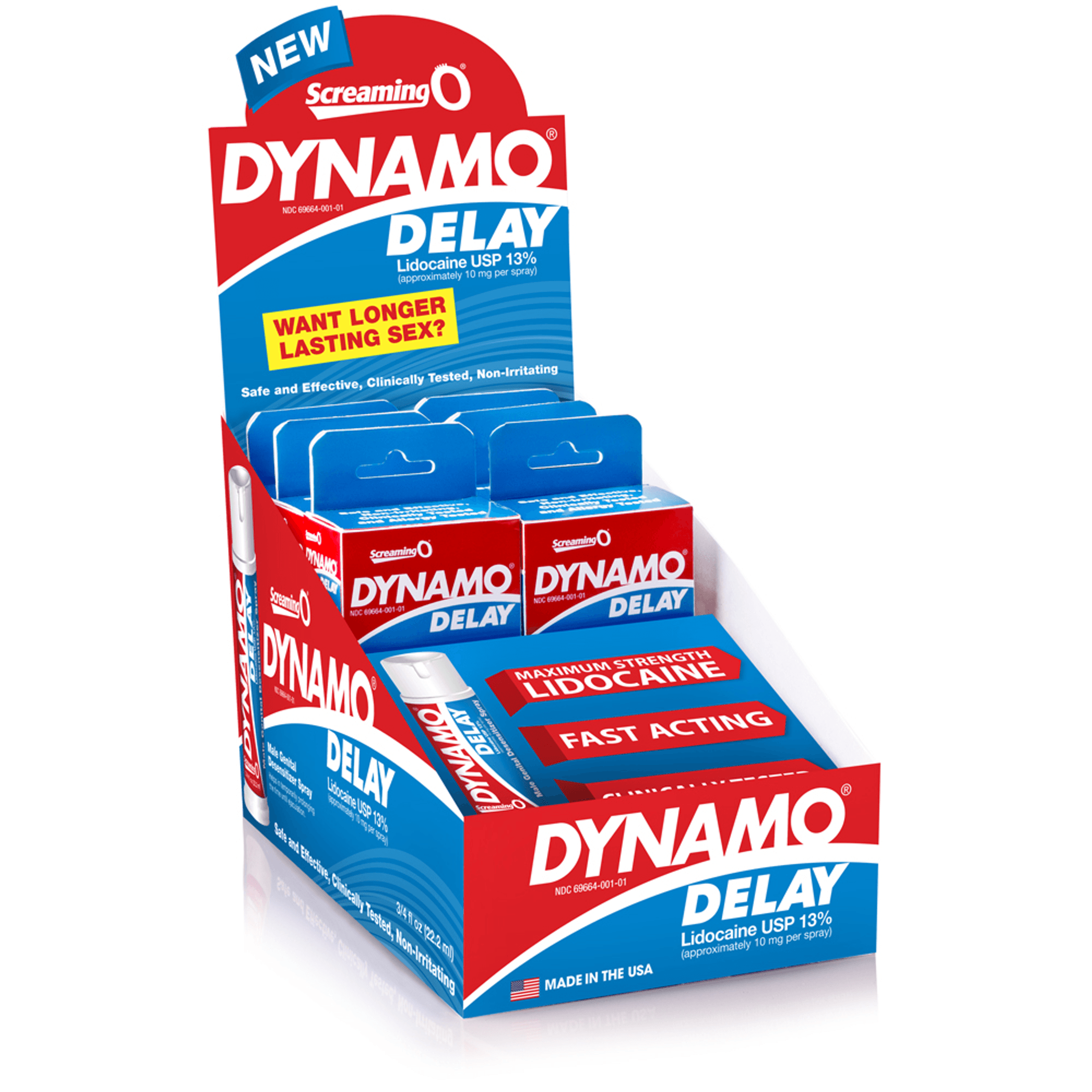 Dynamo Delay Spray 6 Pack Pop Box