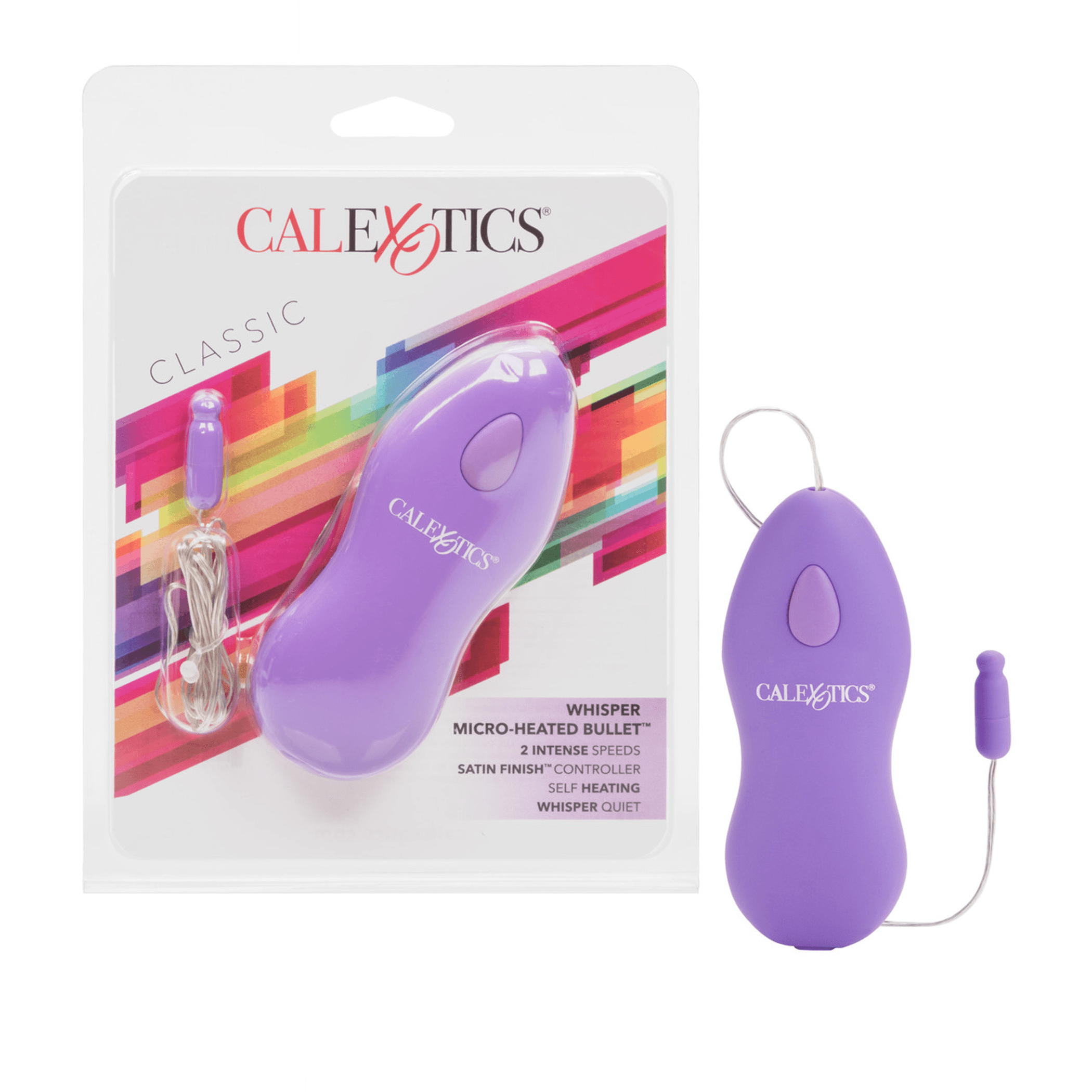 Whisper Micro Heated Purple by California Exotic Novelties – Warming Bullet Vibrator