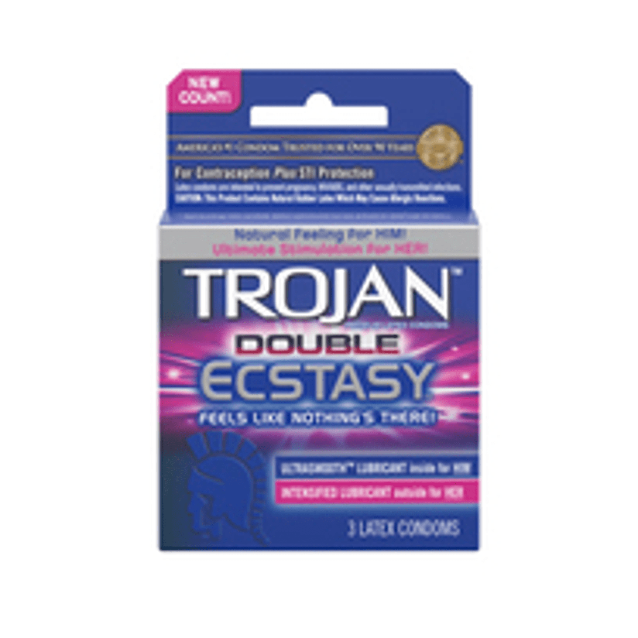 Trojan Double Ecstasy Condoms 3-Pack