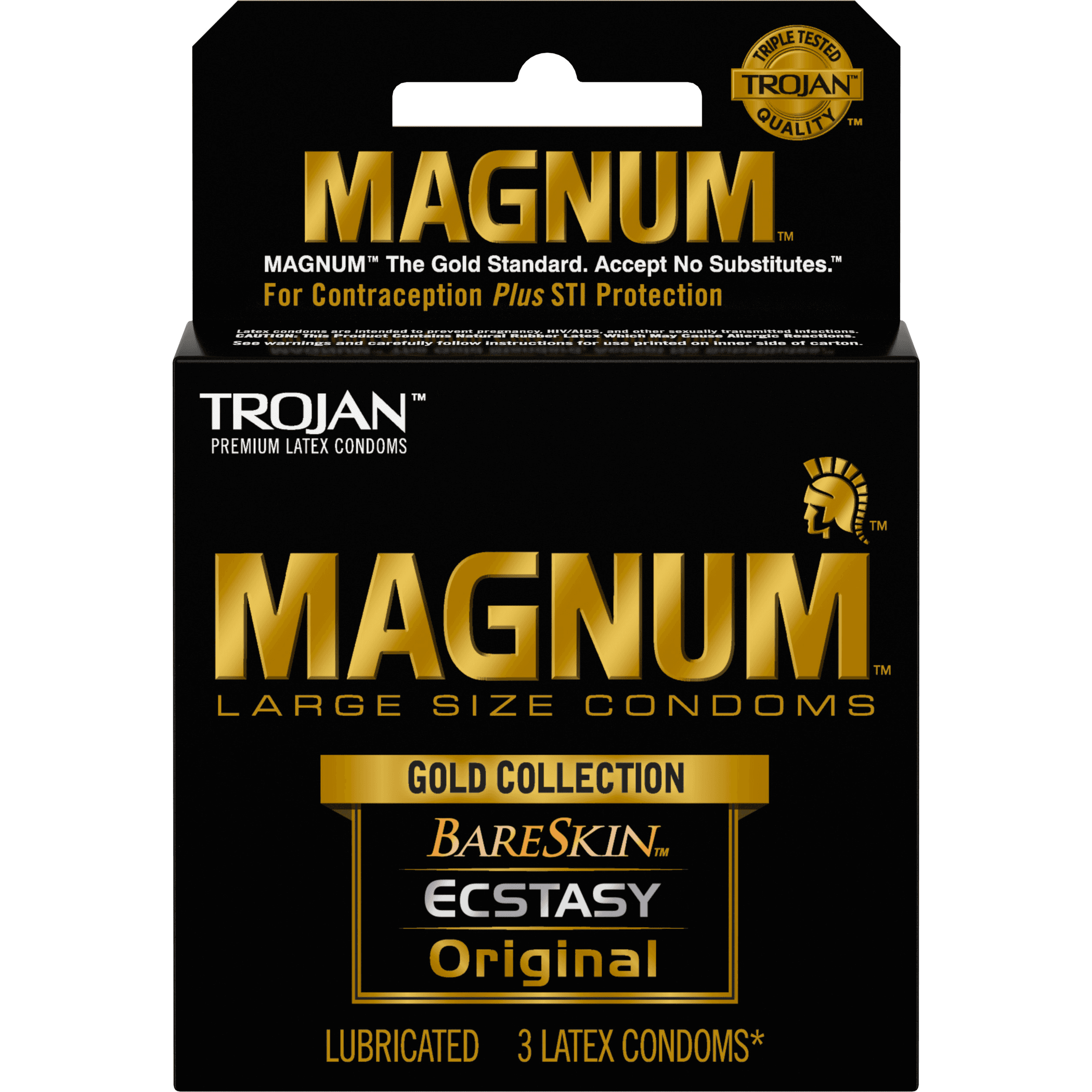 Trojan Magnum Gold Collection 3-Pack