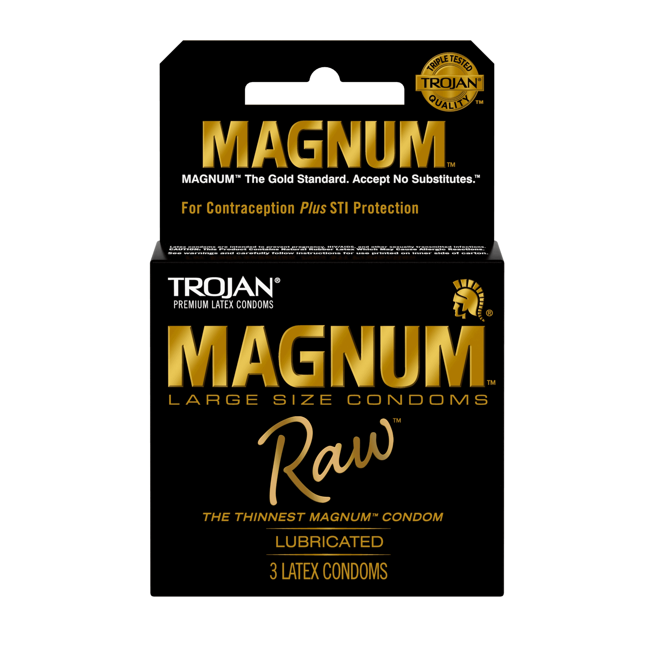 Trojan Magnum Raw Condoms 3-Pack