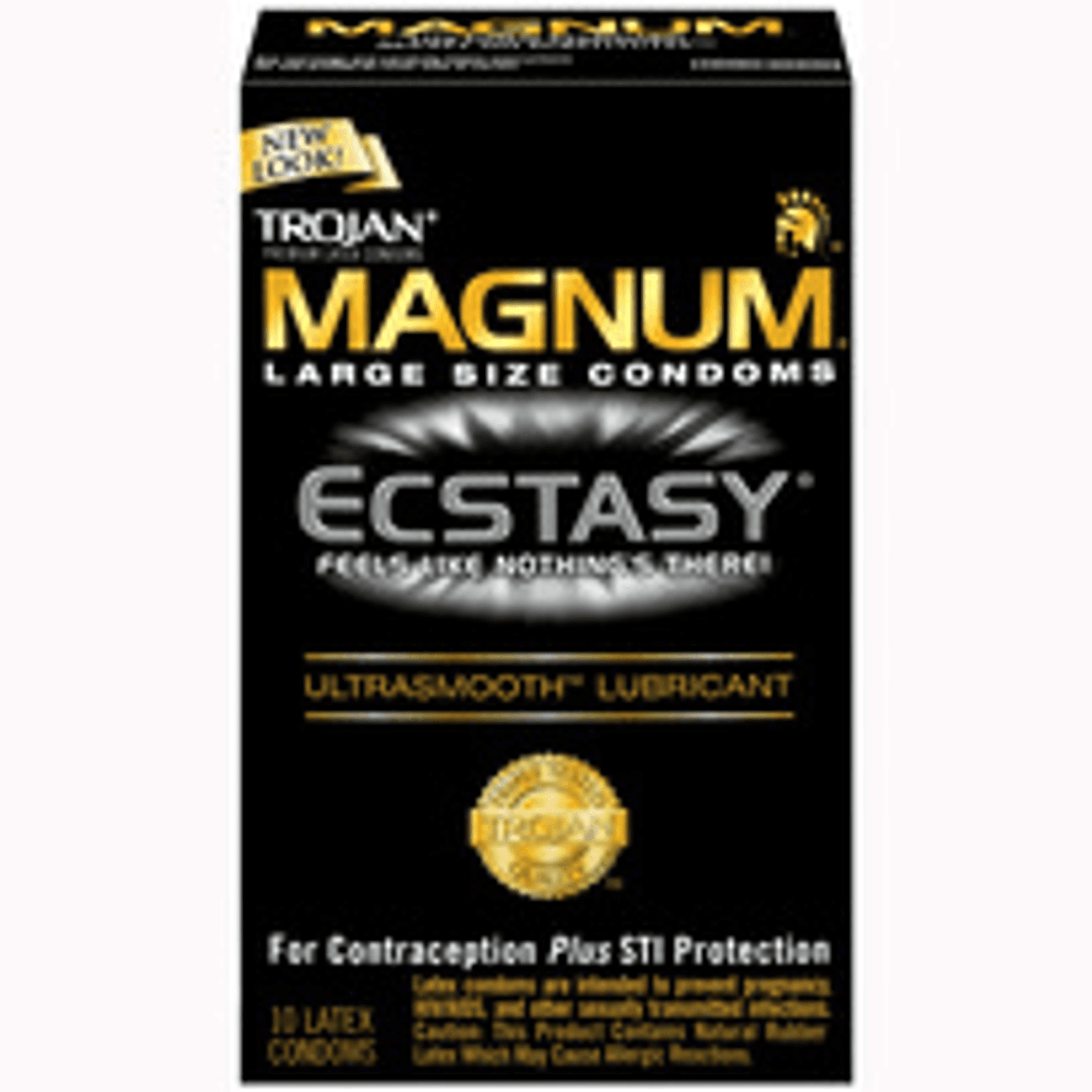 Trojan Magnum Ecstasy Ultrasmooth Lubricated Condoms 10 Pack