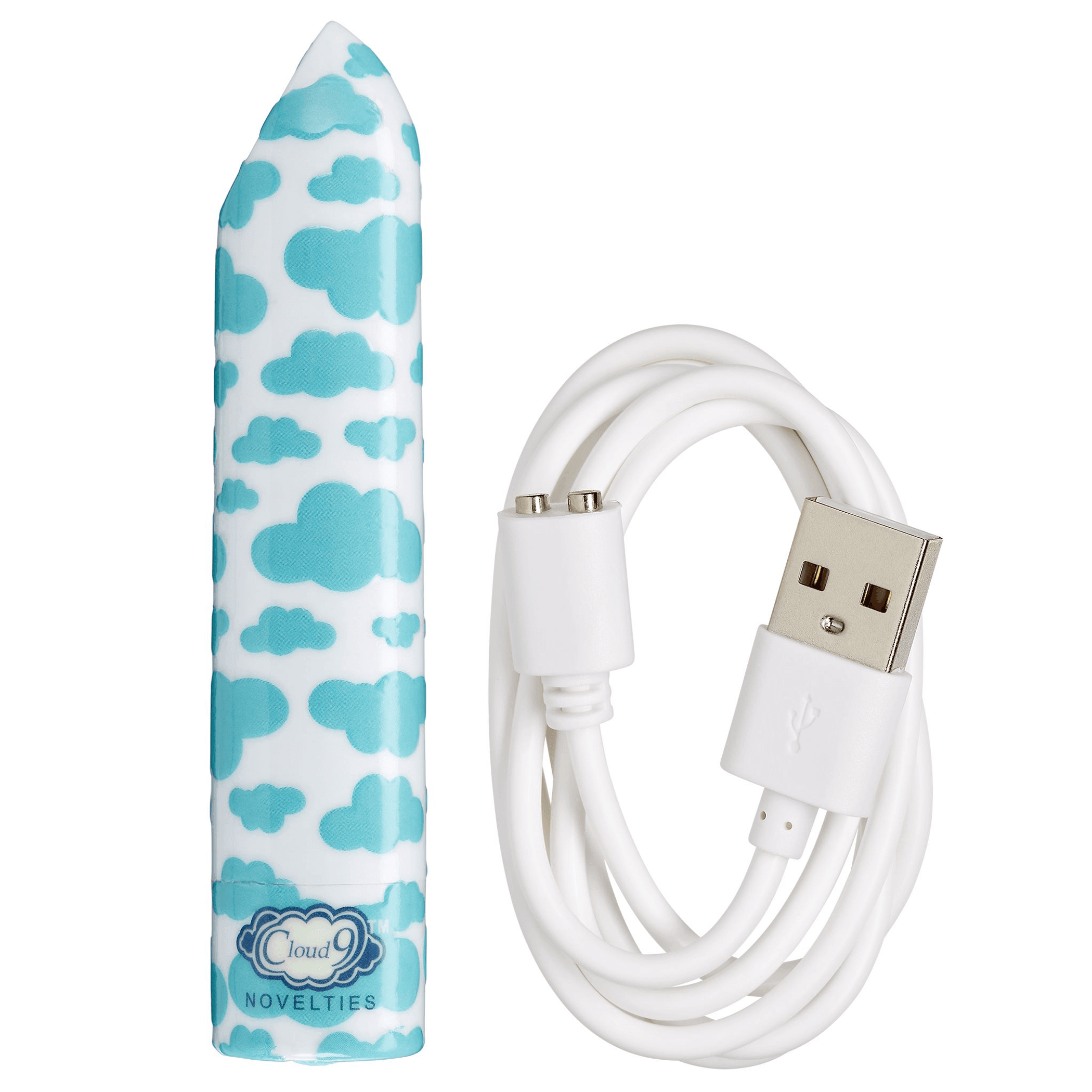 Slim Vibe White/Blue – Cloud 9 Novelties Sleek Bullet