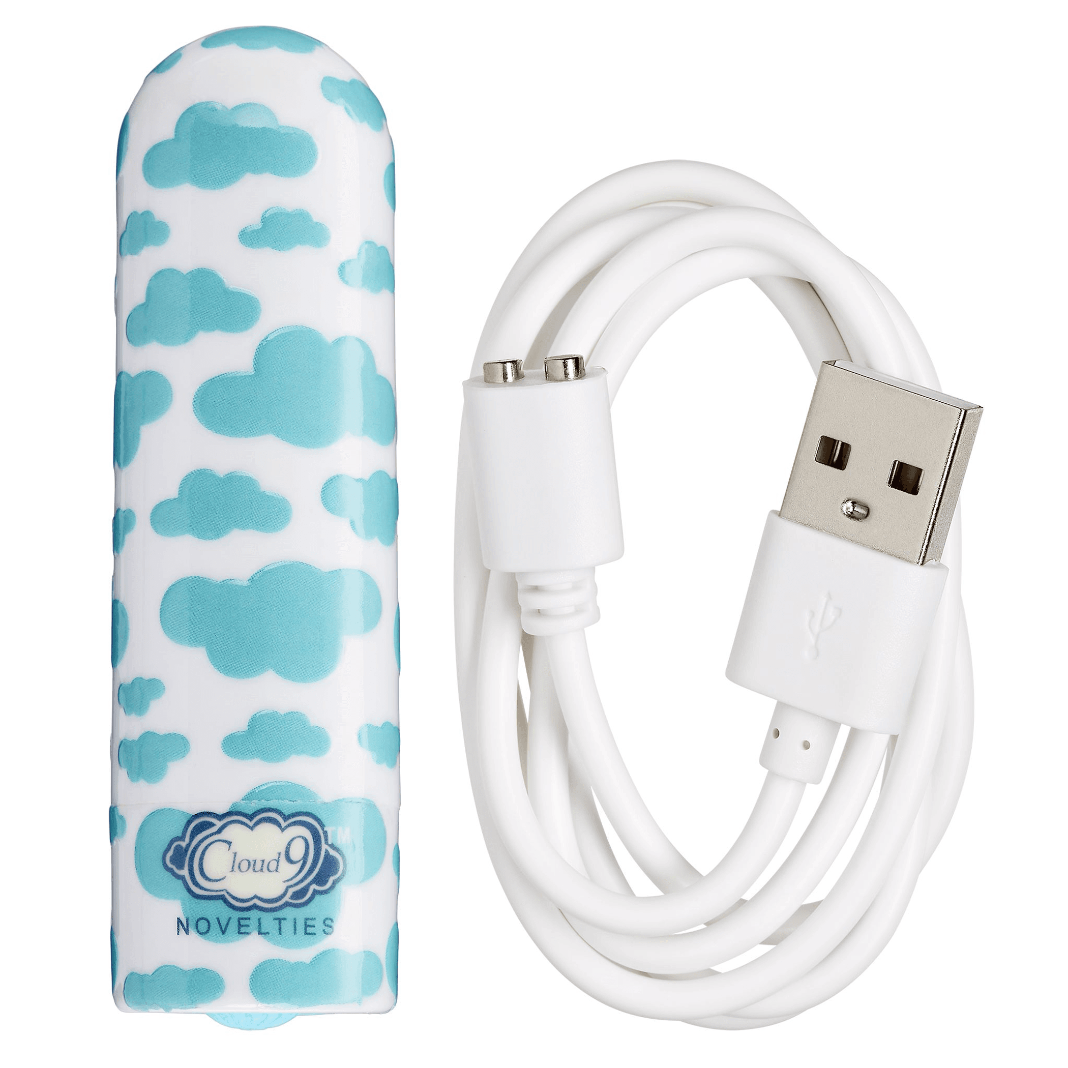 Stubby Vibe White/Blue Cloud | Compact Bullet Vibrator