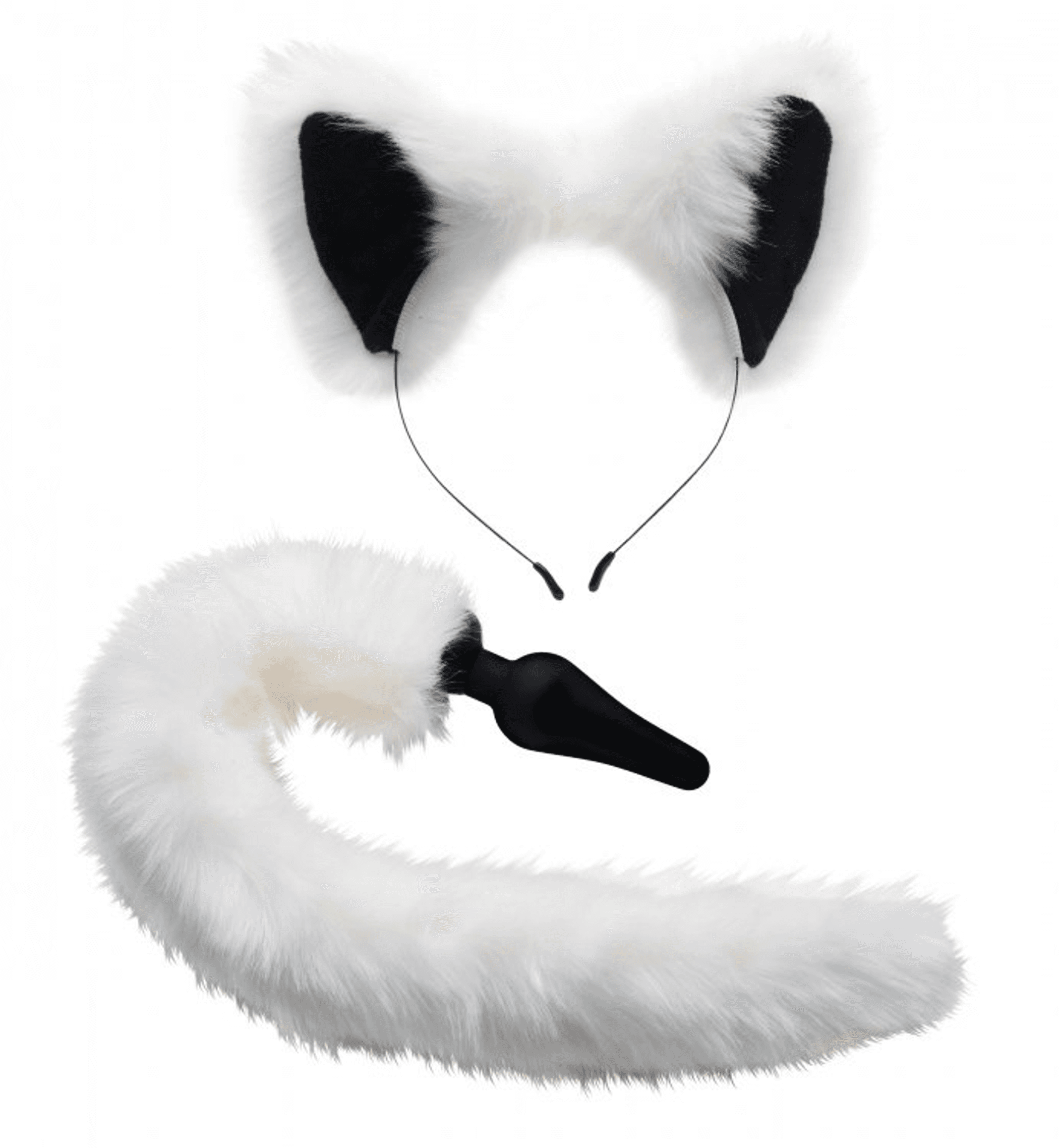 Tailz White Fox Tail & Ears Set | Roleplay Kit