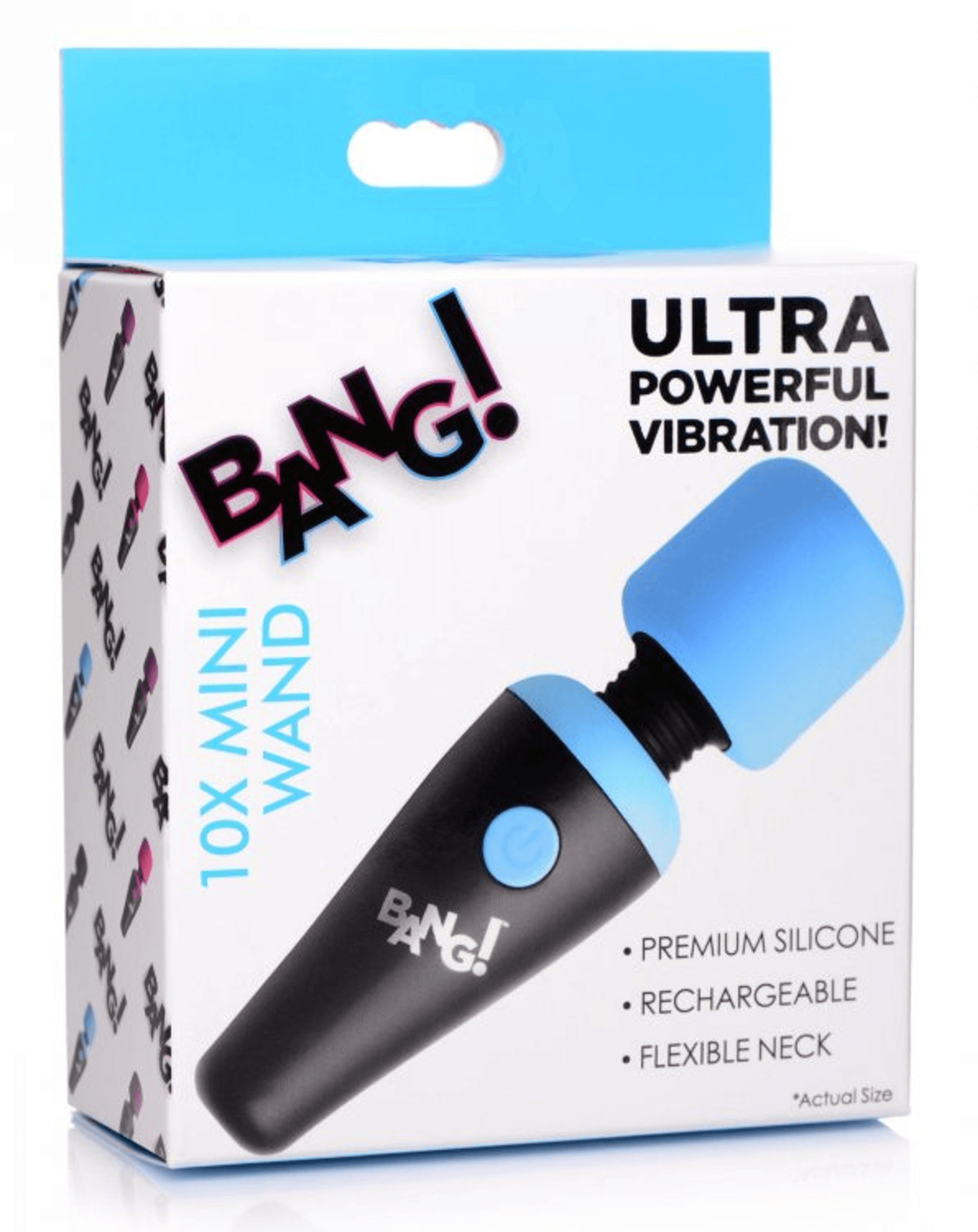 Bang! 10X Vibrating Mini Wand - Blue