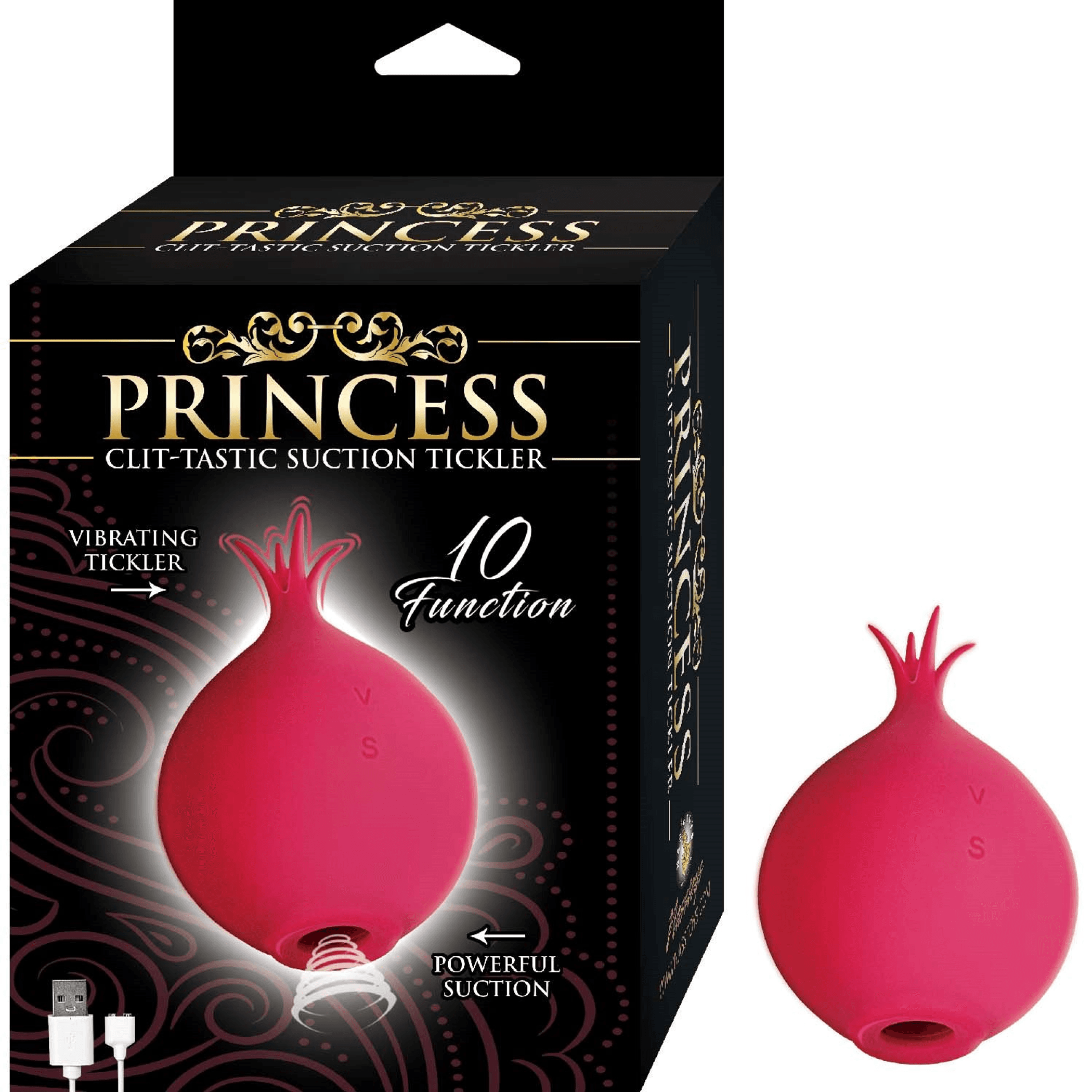 Princess Clit-Tastic Suction Tickler in Red