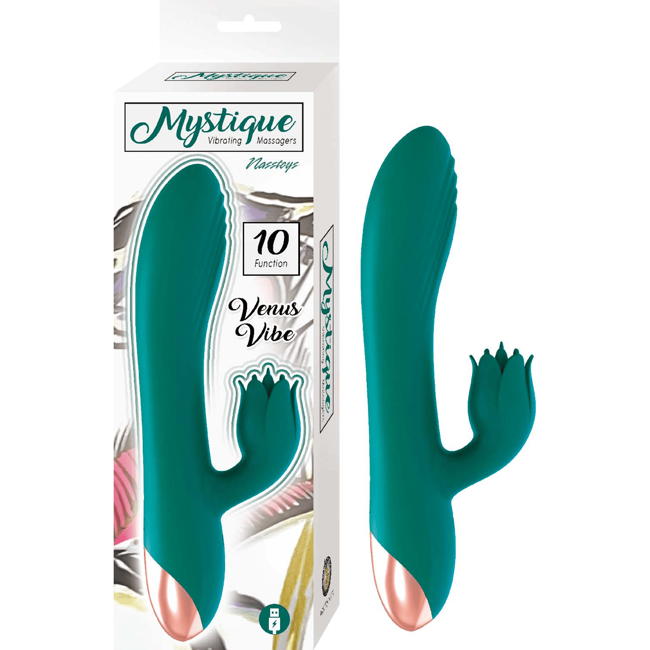 Mystique Venus Vibe | Green Dual Rabbit Vibrator