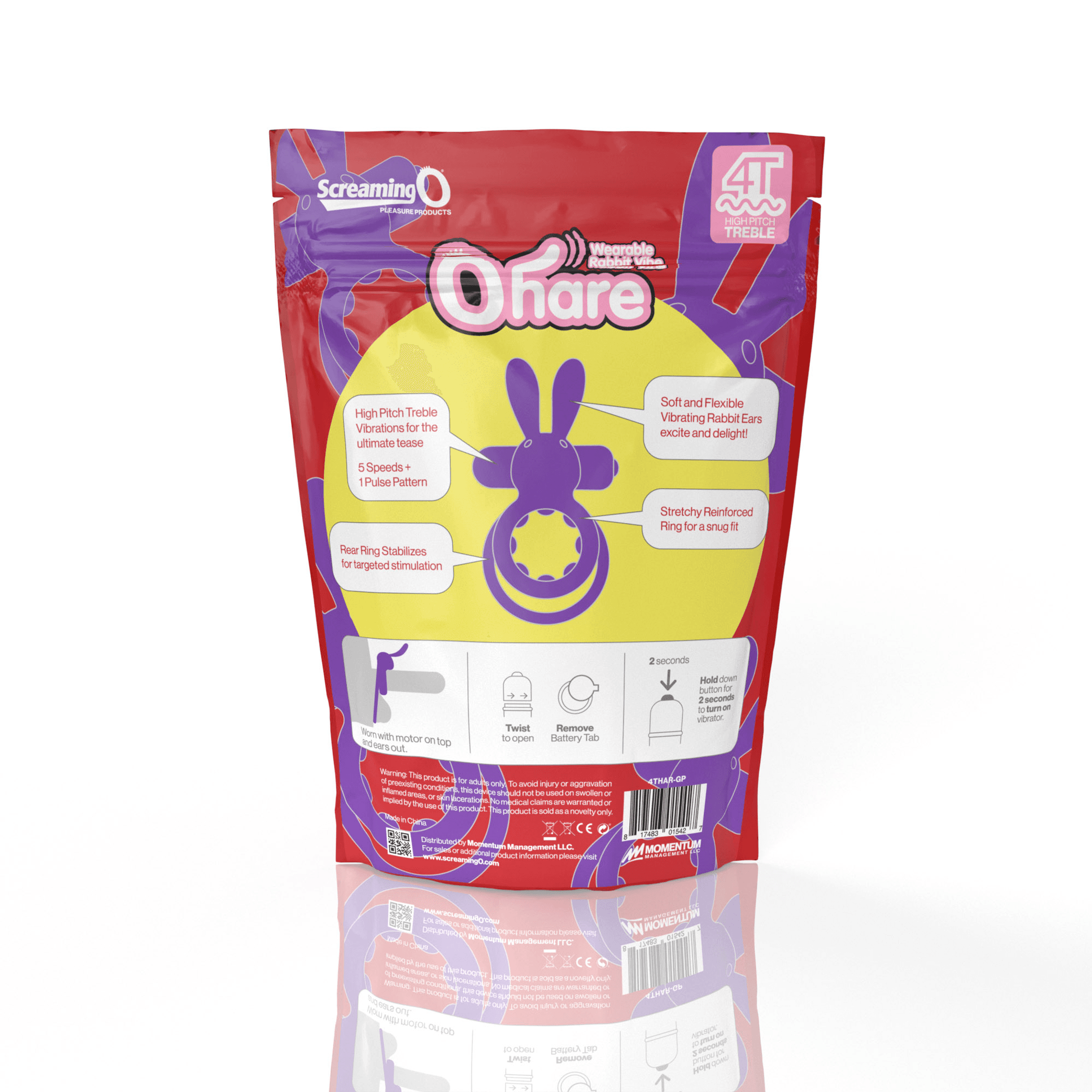 Screaming O 4T OHare Grape (Treble) – Vibrating Couples Ring