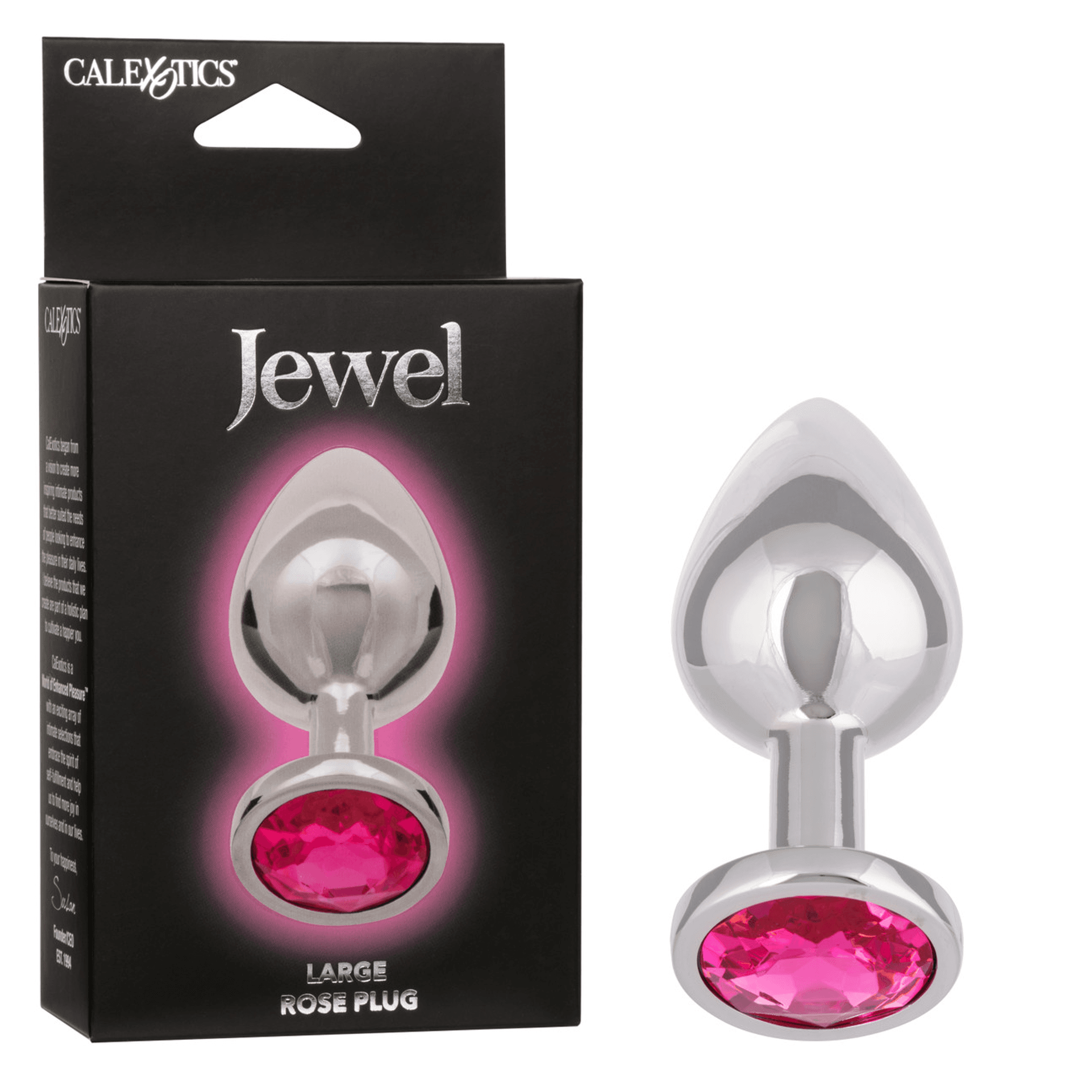 Jewel Large Rose Plug by CalExotics | Jeweled Anal Plug