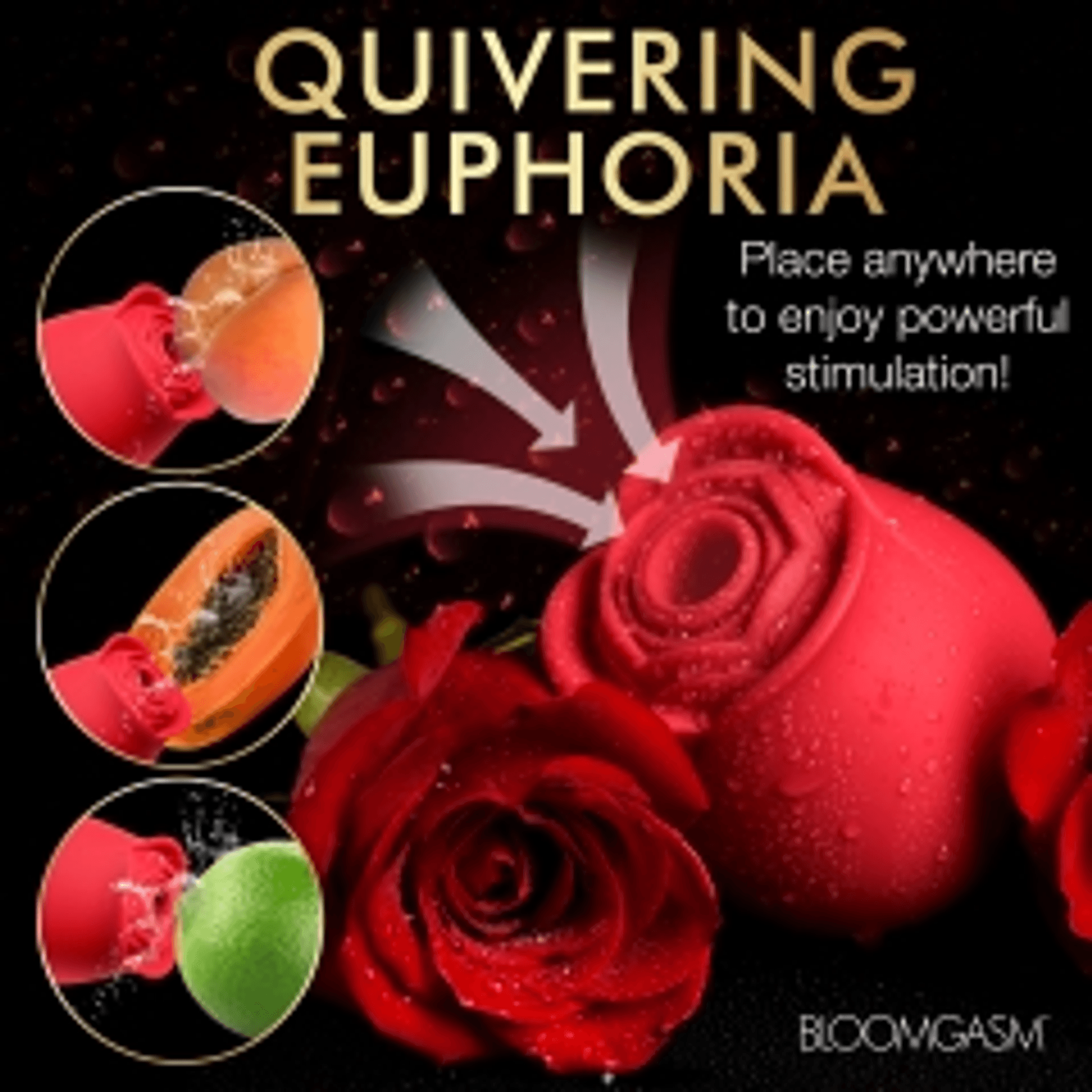 The Perfect Rose Clitoral Stimulator in Red